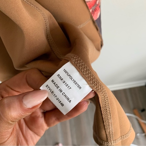 Anthropologie Solitaire Emilie floral sueded kimono open jacket size large - Picture 5 of 7